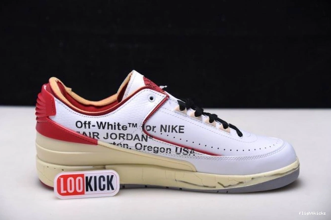 SP Red Retro White 2 Low Jordan DJ4375-106 Off-White 1204